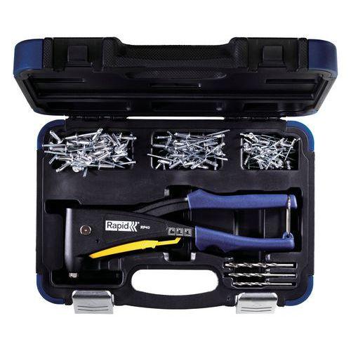 Illustration de : Pince à riveter RP40 MULTI en coffret - Rapid