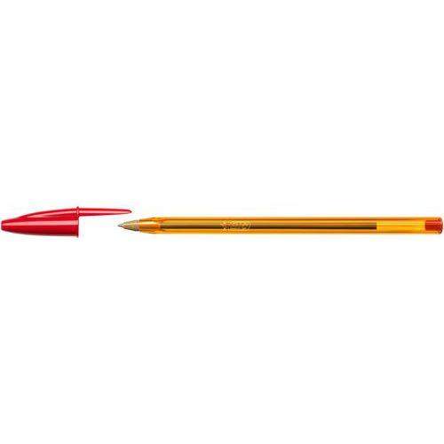 Stylo bille Bic Cristal orange nouvelle pointe fine - rouge thumbnail image 1
