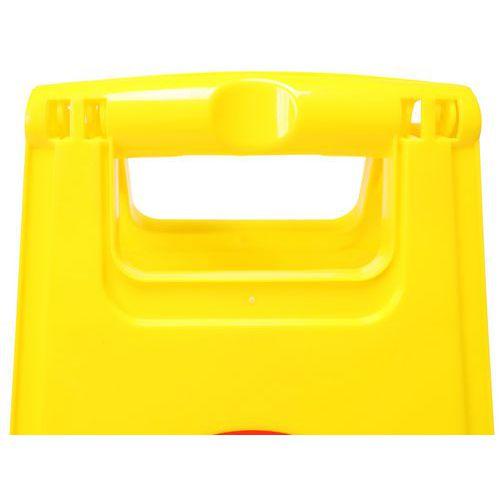 Illustration de : Chevalet de signalisation Interdit piétons - Manutan Expert