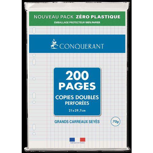 Copies doubles 200 pages 70g A4 perforées seyes NF 85 (Etui de 50) thumbnail image 1