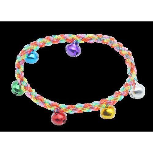 Illustration de : Sachet 100 brins 80 cm fils scoubidous pailletés - O'color