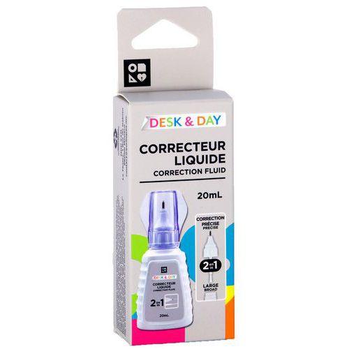 Illustration de : Correcteur liquide 2 en 1 20 ml - Desk & Day