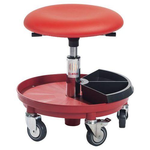 Tabouret flexible Atlas rouge pour enseignant thumbnail image 1