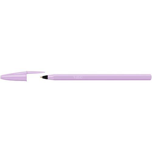Illustration de : Stylo bille cristal pointe moyenne pastel - Bic