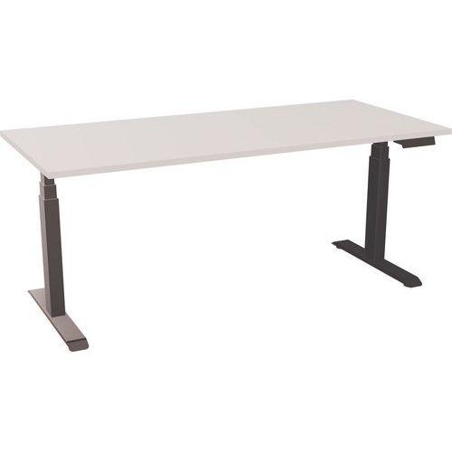 Illustration de : Bureau électrique avec plateau en mélaminé 180 cm - Axel - Eol