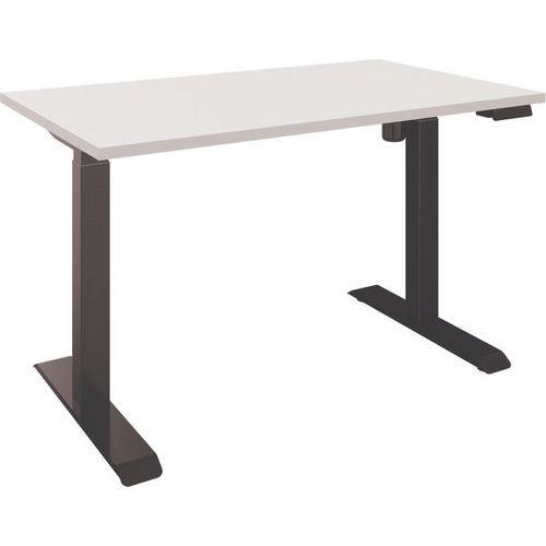 Illustration de : Bureau électrique avec plateau mélaminé 120 cm - Lutz - Eol