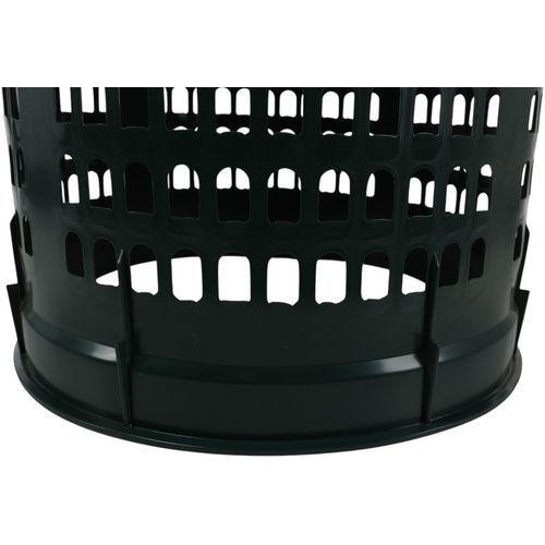 Illustration de : Support sac-poubelle 110 L avec couvercle - Manutan Expert
