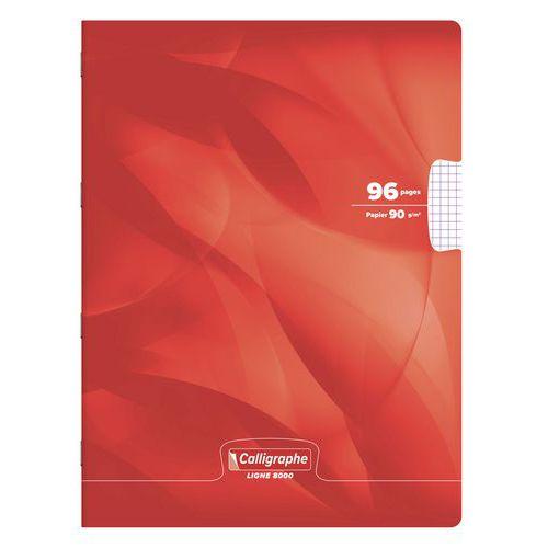Illustration de : Cahier piqué 8000 CARTE 5/5 96p - Calligraphe