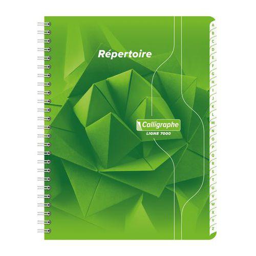 Illustration de : Répertoire reliure intégrale 7000 17x22cm 5/5 180p - Calligraphe