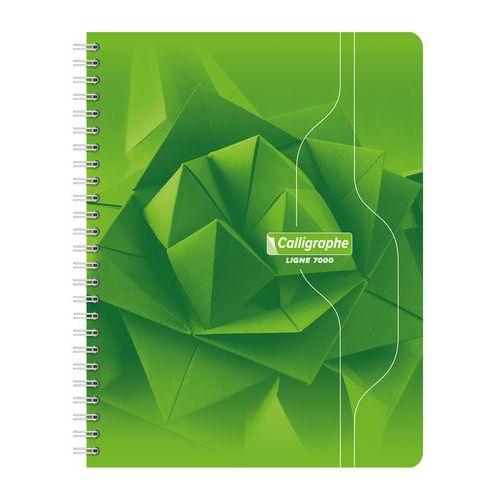 Illustration de : Cahier reliure hélicoïdale 17x22 cm 180 pages 5x5 70g