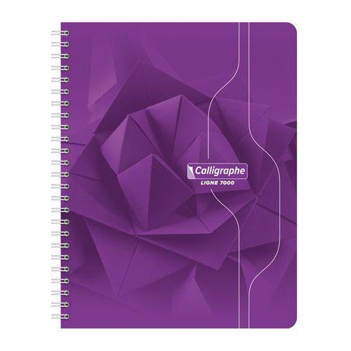 Illustration de : Cahier reliure hélicoïdale 17x22 cm 180 pages 5x5 70g