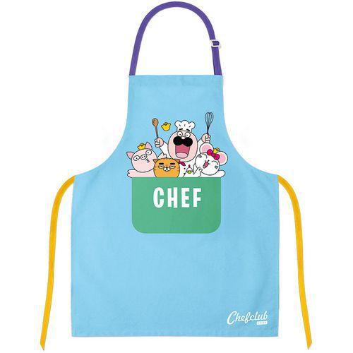 Illustration de : Tablier en coton chefclub kids