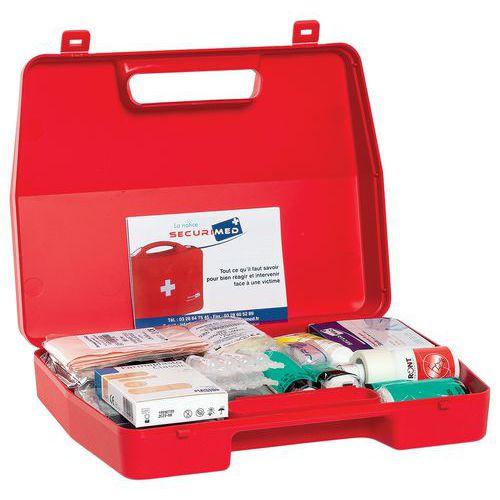 Trousse de secours URGENCE, valise avec poignée soin pour 20 personnes thumbnail image 1