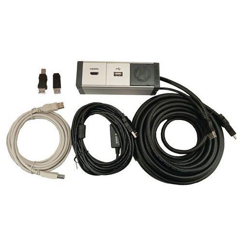 Illustration de : Kit déport pour téléviseur HDMI/USB - Manutan Expert