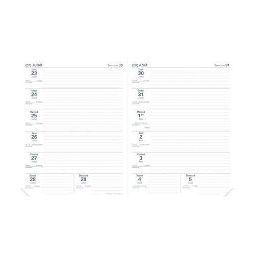 Illustration de : Agenda le professeur 21x27cm 2semaines sur 2 pages 12 mois -Quo Vadis