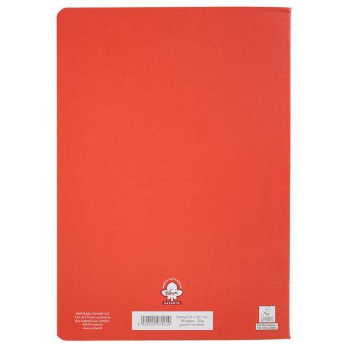 Illustration de : Cahier étudiant piqûre 70g A4 seyes 96 pages - Pichon