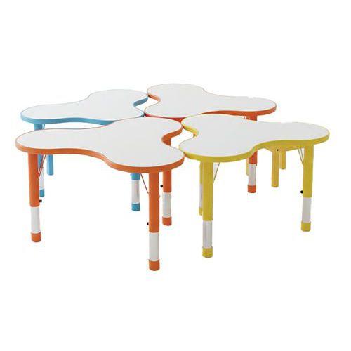 Illustration de : Table Clémence plateau trèfle - Manutan Expert