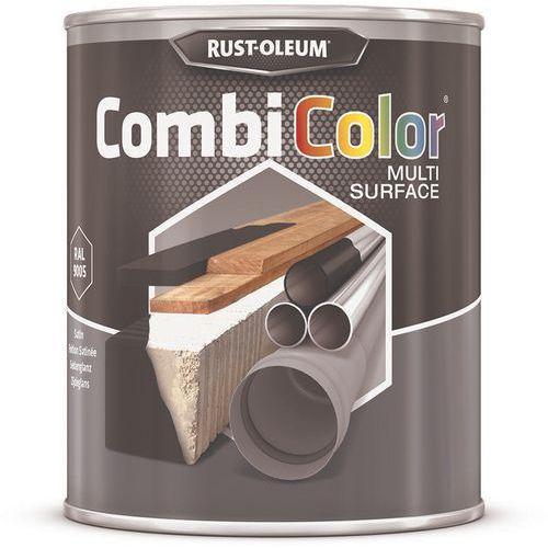 Illustration de : Peinture toutes surfaces noir satiné - 0.75 L et 2.5 L - Rust-Oleum