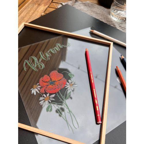Illustration de : Crayon effaçable à sec multi-surfaces blanc - Stabilo