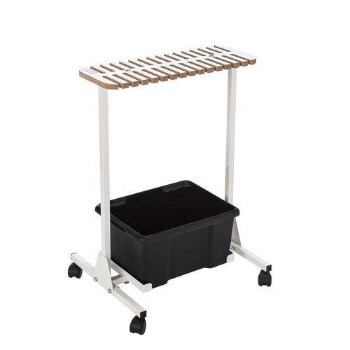 Illustration de : Chariot range raquettes, volants, balles - Casal Sport