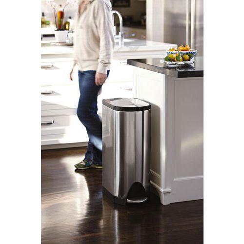 Illustration de : Poubelle à pédale Simplehuman Butterfly