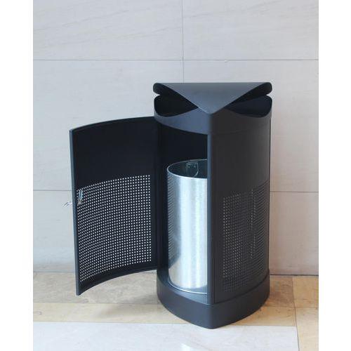 Illustration de : Poubelle extérieur triangle 60L - Vepabins