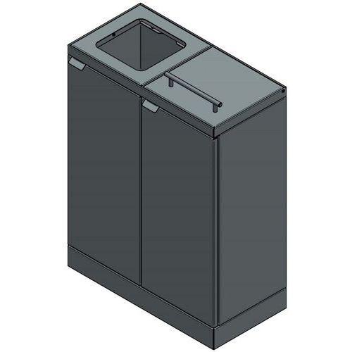 Illustration de : Poubelle de tri sélectif Bica 886 2x45L