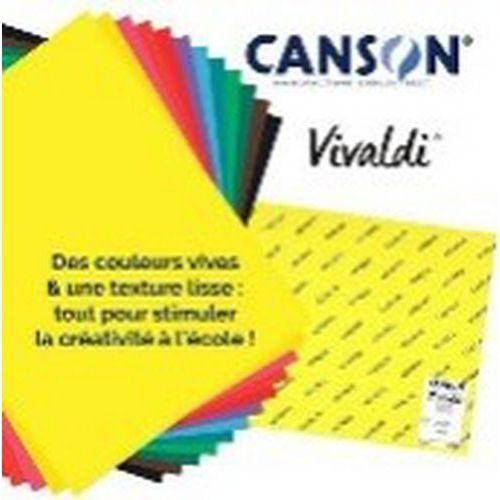Illustration de : Lot 120 feuilles dessin couleurs vives 50x65 cm 185g iris - Canson