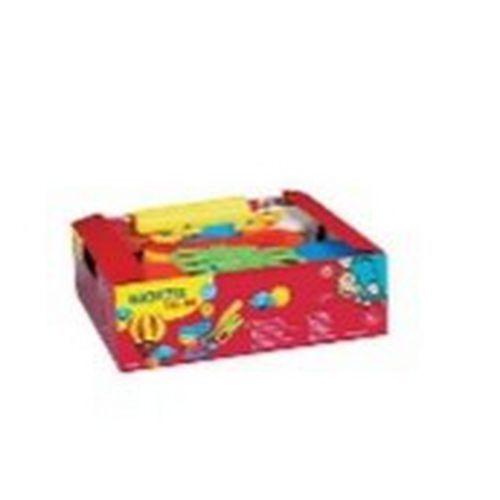 Illustration de : Schoolpack 8 pots 220g de pâte à jouer bébé - Giotto
