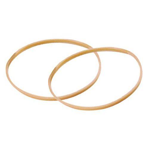 Illustration de : Boîte de 100 g bracelets caoutchouc blonds 120 x 1,8 mm - Wonday