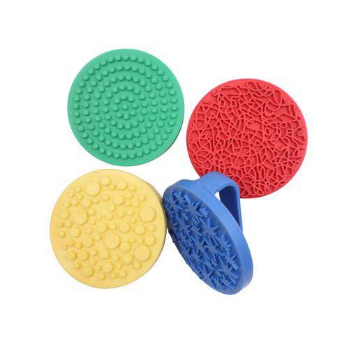 Illustration de : Set de 4 tampons motifs pour main - Eduplay