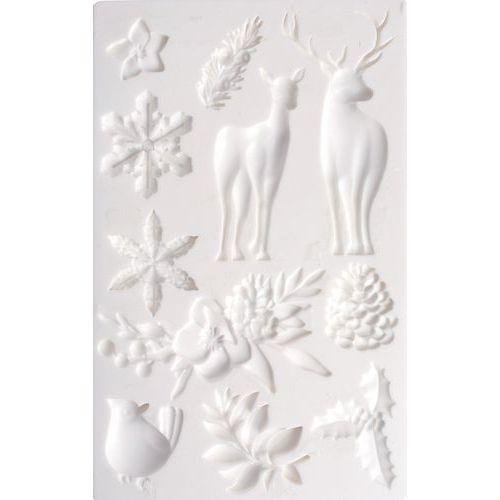 Illustration de : Moule en silicone 20 x 13 cm thème hiver - Graine créative