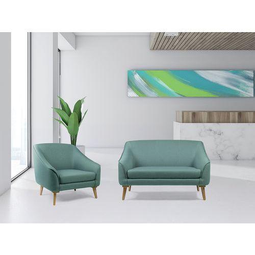 Illustration de : Fauteuil AYA enduit PVC non feu M1 pied métal - GGI