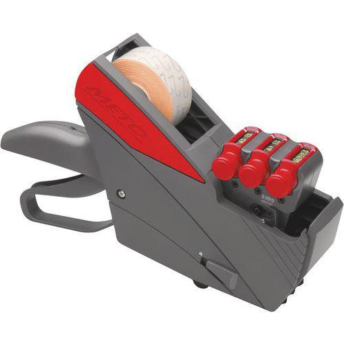 Illustration de : Pince à étiqueter - 1 à 3 lignes d'impression - Meto