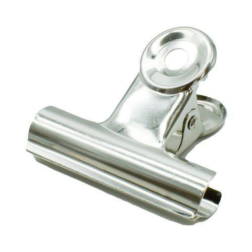 Illustration de : Pince à dessin bulldog 50 mm gris acier nickelé - Wonday