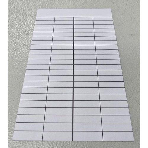 Illustration de : Fiche bibliothèque blanche 4 colonnes