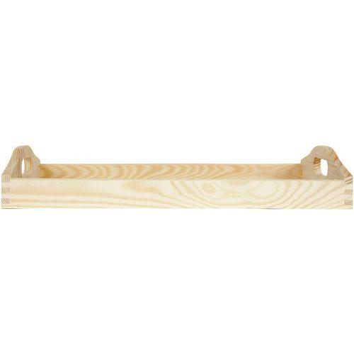 Illustration de : Plateau rectangulaire en bois à décorer 39,5x24x2,5cm -Graine créative