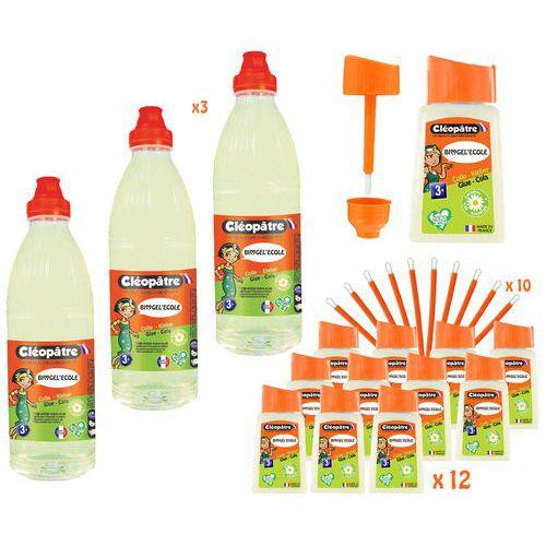 Illustration de : Schoolpack colle gel végétale super épaisse bimgel école - Cleopatre