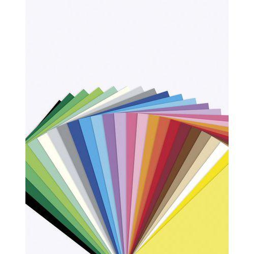 Illustration de : Paquet 25 feuilles papier à dessin teinté 35 x 50cm coul ass - Folia
