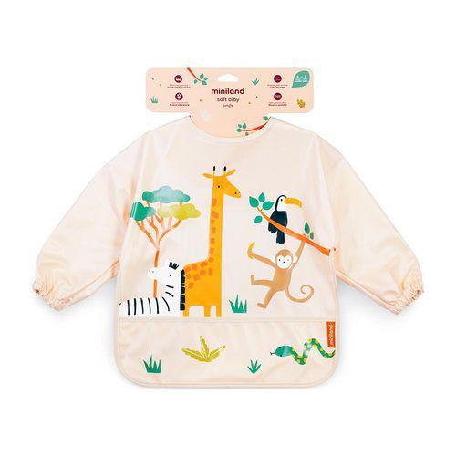 Illustration de : Tablier de protection soft biby jungle - Miniland