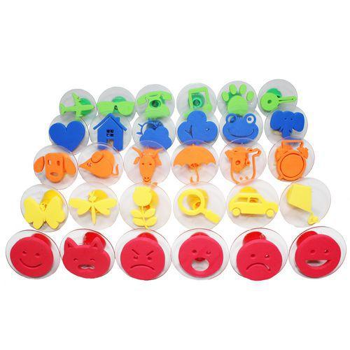 Illustration de : Maxi pack 30 tampons mousse EVA diamètre 75 mm