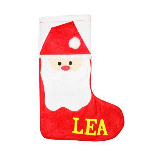 Illustration de : Lot 10 chaussettes de noël en feutrine