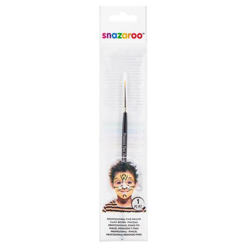 Illustration de : Pinceau maquillage noir fin rond - Snazaroo