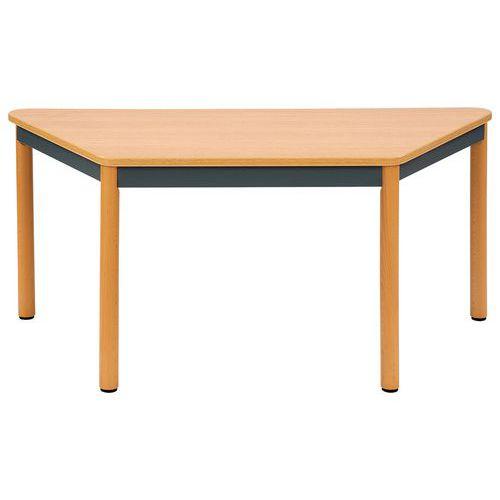 Table Lise trapèze pieds bois thumbnail image 1