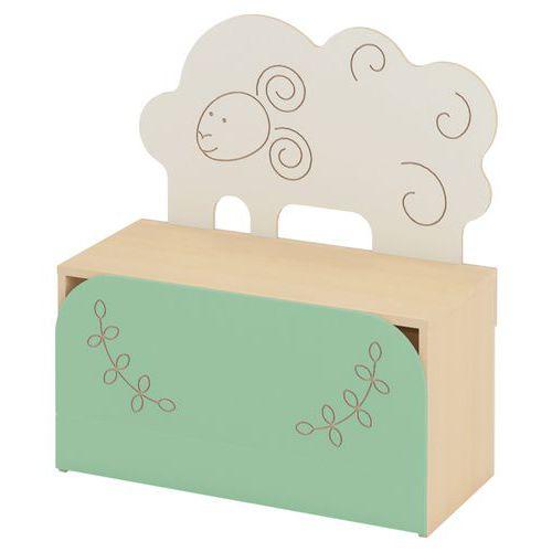 Illustration de : Meuble de rangement - mouton