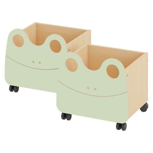 Illustration de : Ensemble de 2 caissons mobiles - grenouille