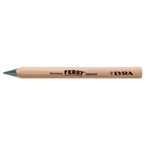 Illustration de : Crayon graphite b corps triangulaire longueur 12 cm - Lyra