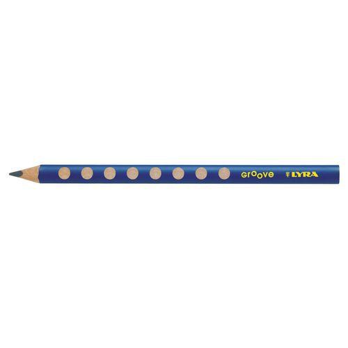 Illustration de : Crayon graphite triangulaire groove maxi b - Lyra