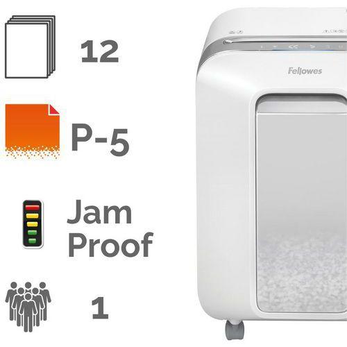 Illustration de : Destructeur de document LX 201 - Coupe Micro P5 - Fellowes