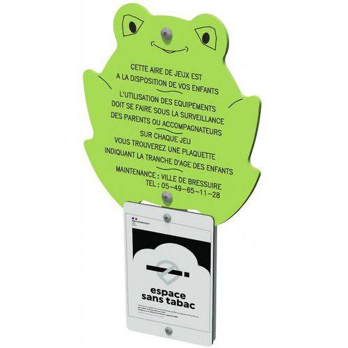 Illustration de : Panneau d'information grenouille - Manutan Expert